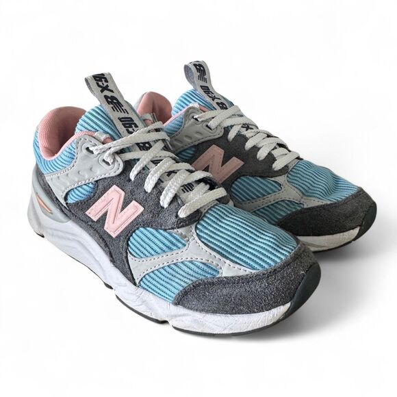 New Balance X-90 Reconstructed Women’s 7.5 Blue Pink “Summer Sky” Sneakers - Picture 2 of 12